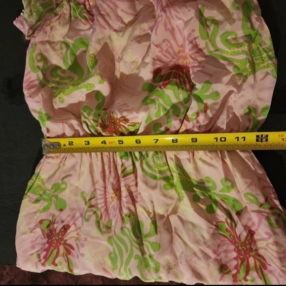 Lilly Pulitzer Darcia Silk Dress Lined Size 4 - Picture 7 of 9